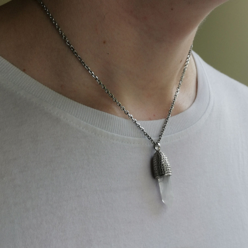 PSS1099 STAINLESS STEEL PENDANT WITH NATURAL STONE AAB CO..