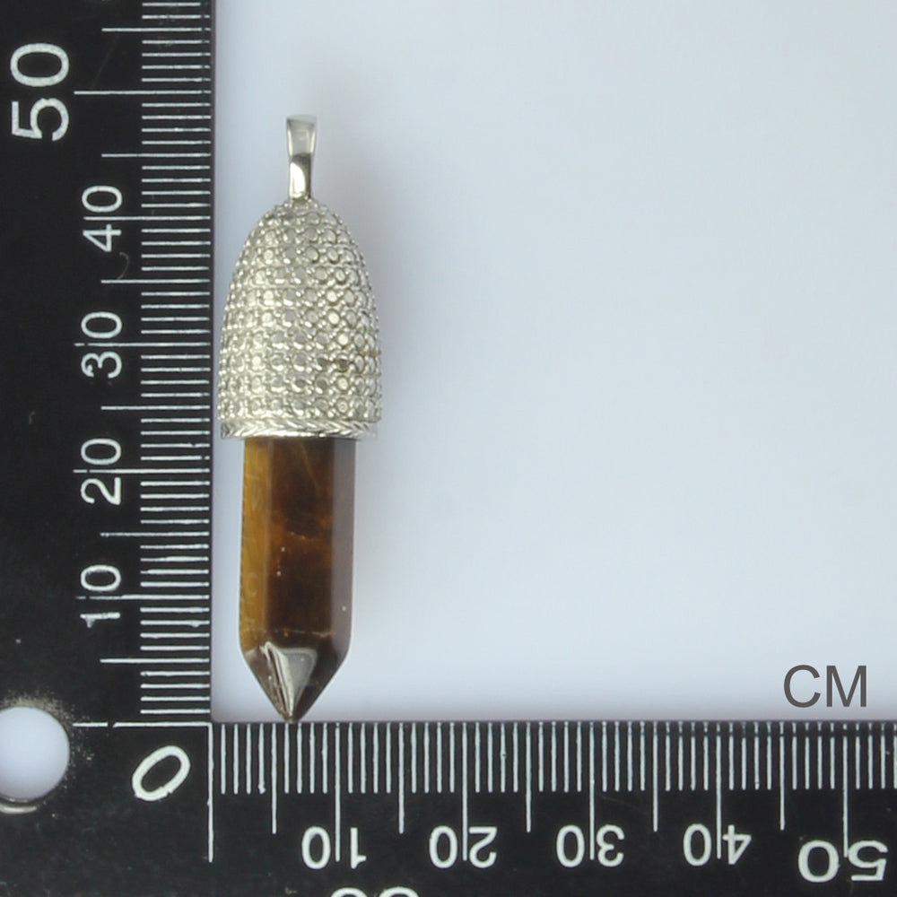 PSS1099 STAINLESS STEEL PENDANT WITH NATURAL STONE AAB CO..