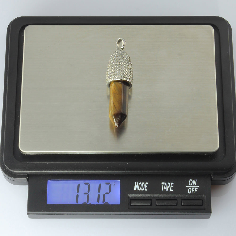 PSS1099 STAINLESS STEEL PENDANT WITH NATURAL STONE AAB CO..