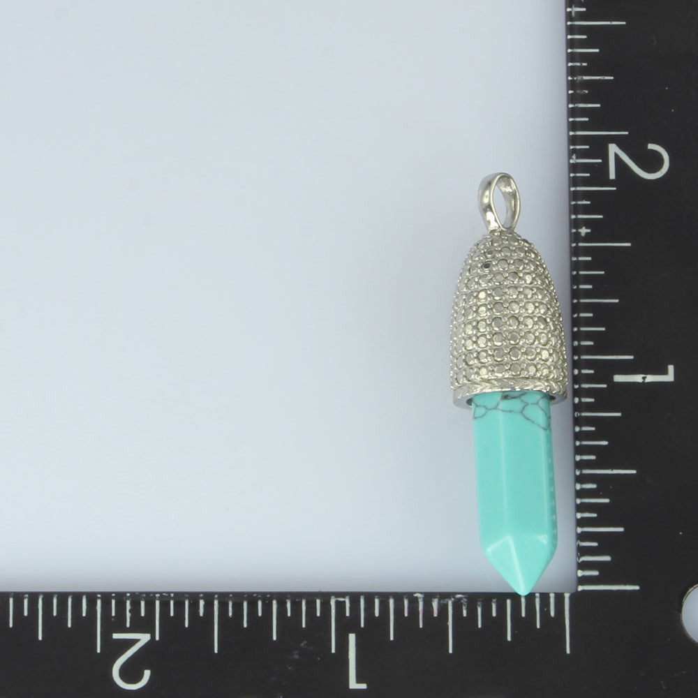 PSS1099 STAINLESS STEEL PENDANT WITH NATURAL STONE AAB CO..