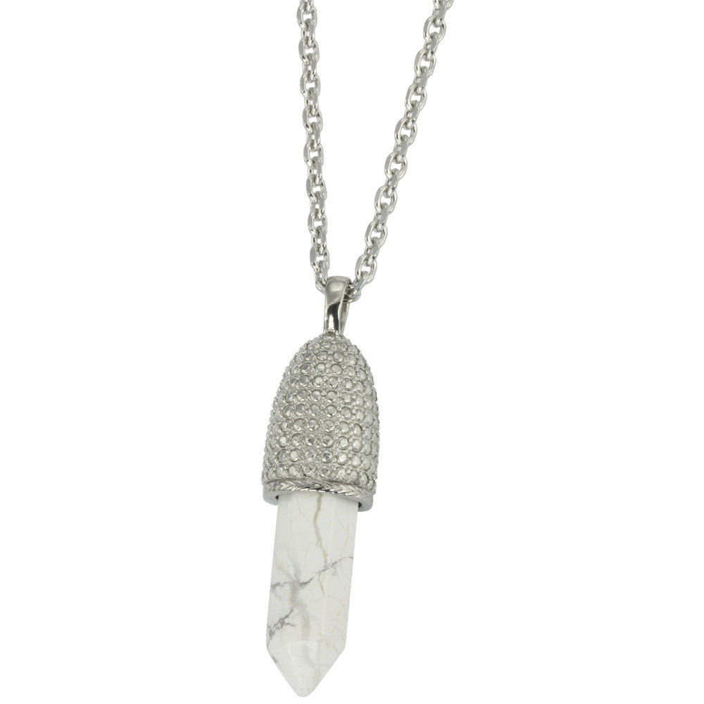 PSS1099 STAINLESS STEEL PENDANT WITH NATURAL STONE AAB CO..