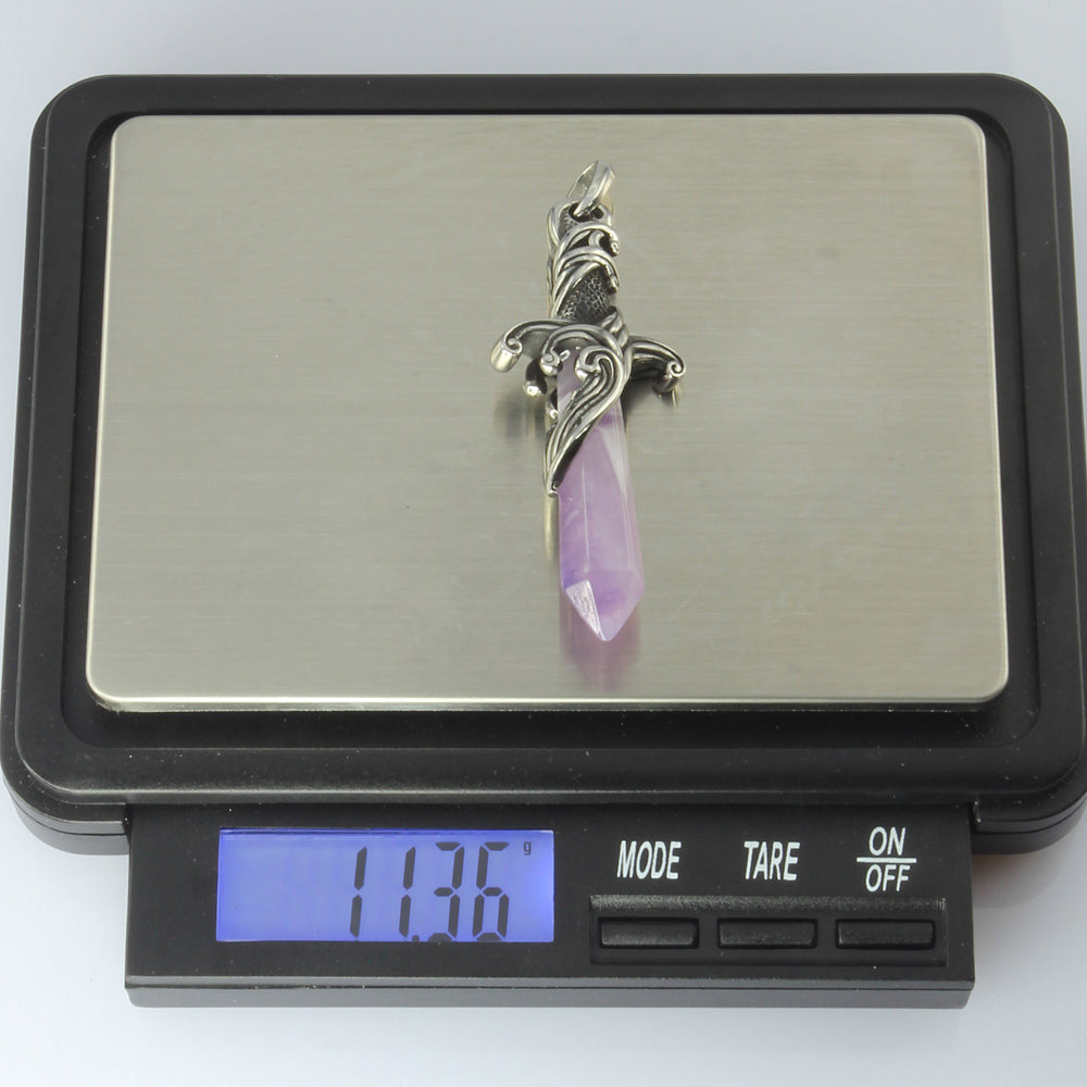 PSS1100 STAINLESS STEEL PENDANT WITH NATURAL STONE