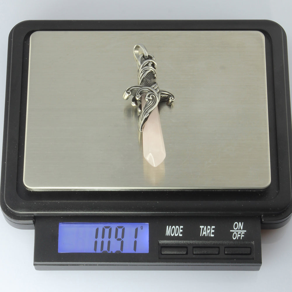 PSS1100 STAINLESS STEEL PENDANT WITH NATURAL STONE