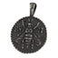 PSS1129 STAINLESS STEEL PENDANT WITH 925 BLACK AAB CO..