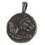 PSS1130 STAINLESS STEEL PENDANT WITH 925 BLACK AAB CO..