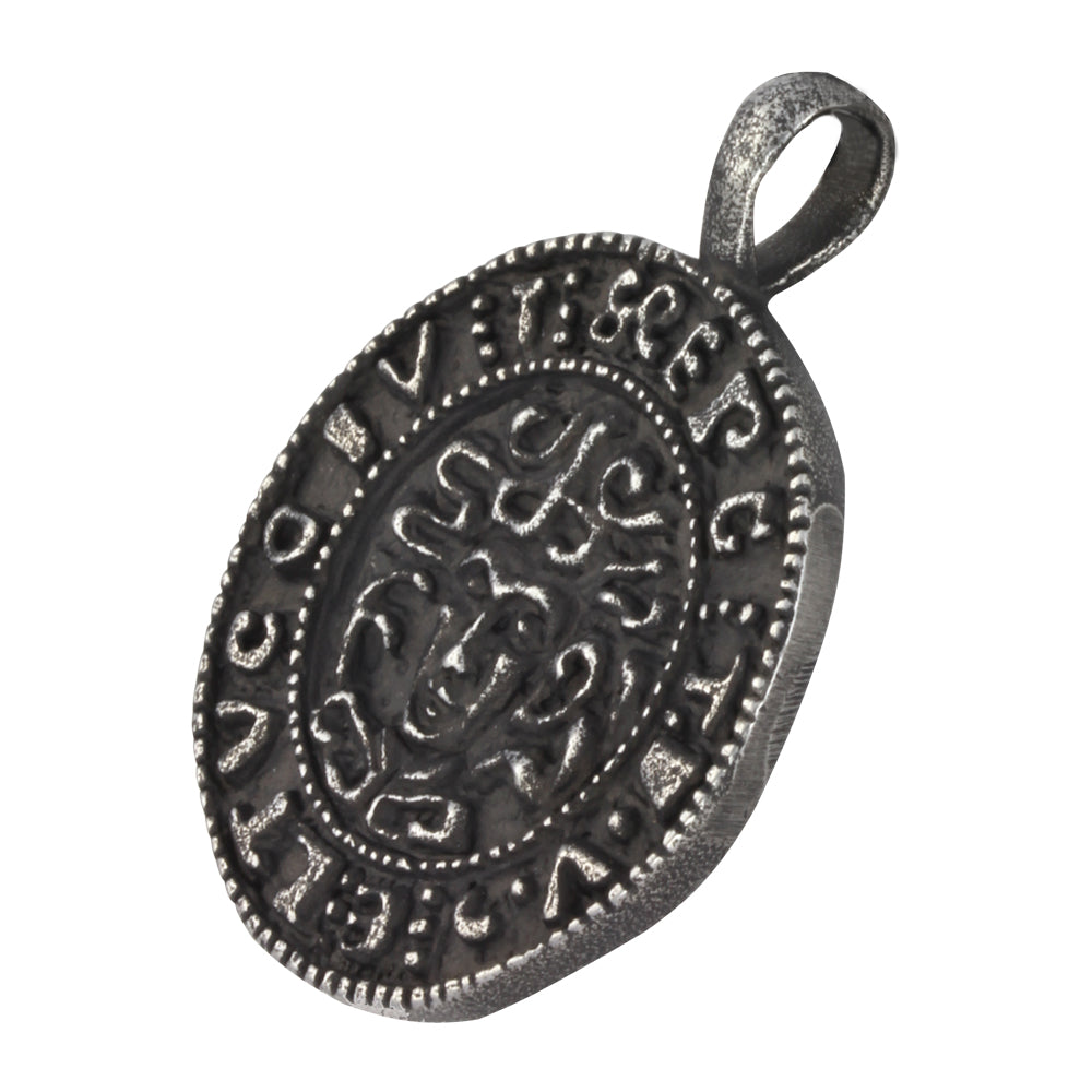 PSS1131 STAINLESS STEEL PENDANT WITH 925 BLACK AAB CO..