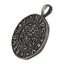 PSS1131 STAINLESS STEEL PENDANT WITH 925 BLACK AAB CO..