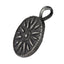 PSS1133 STAINLESS STEEL PENDANT WITH 925 BLACK AAB CO..