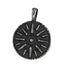 PSS1133 STAINLESS STEEL PENDANT WITH 925 BLACK