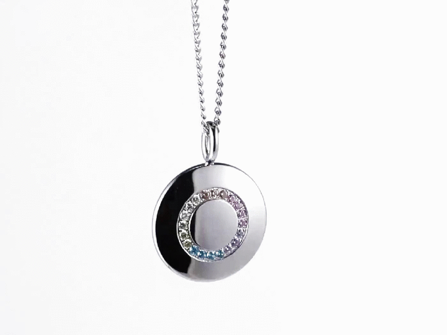 PSS1137 STAINLESS STEEL PENDANT WITH CZ