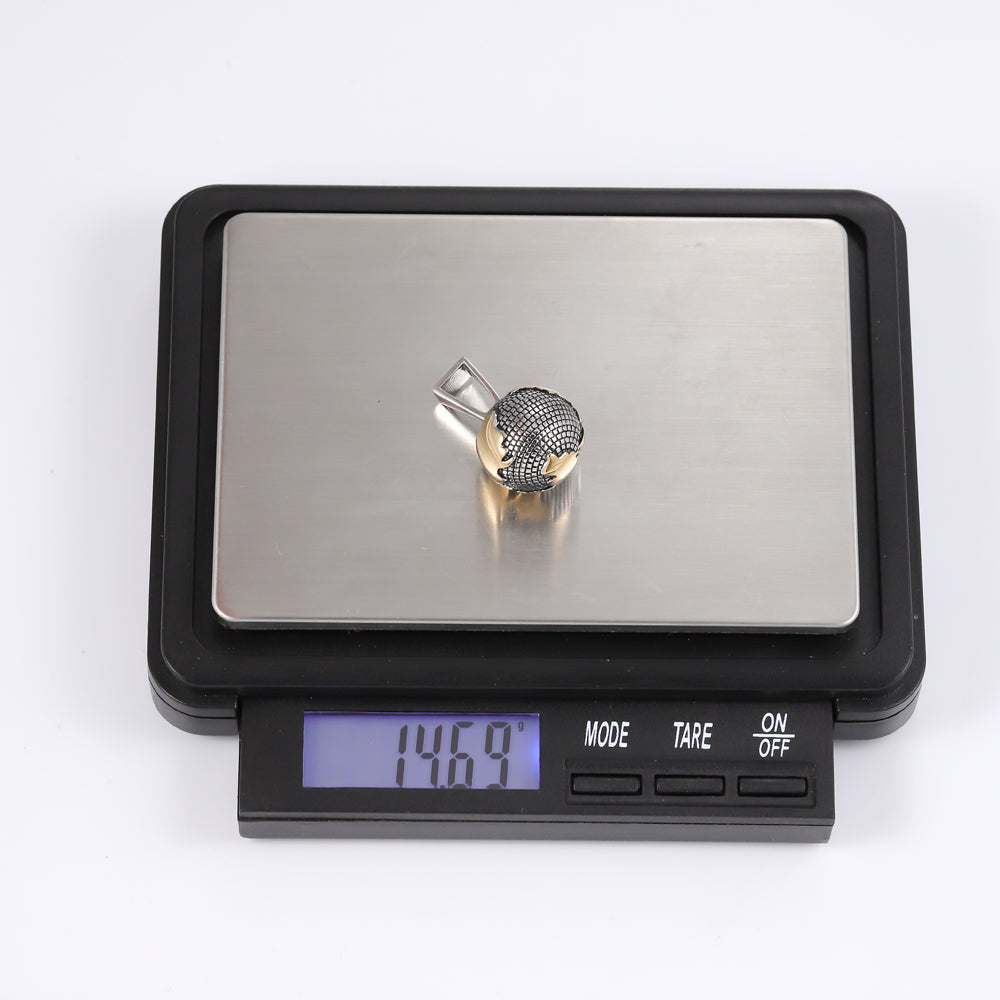 PSS1165 STAINLESS STEEL EARTH PENDANT AAB CO..
