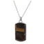 PSS1168 STAINLESS STEEL DOG TAG WITH NATURAL STONE AAB CO..