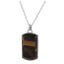 PSS1168 STAINLESS STEEL DOG TAG WITH NATURAL STONE AAB CO..