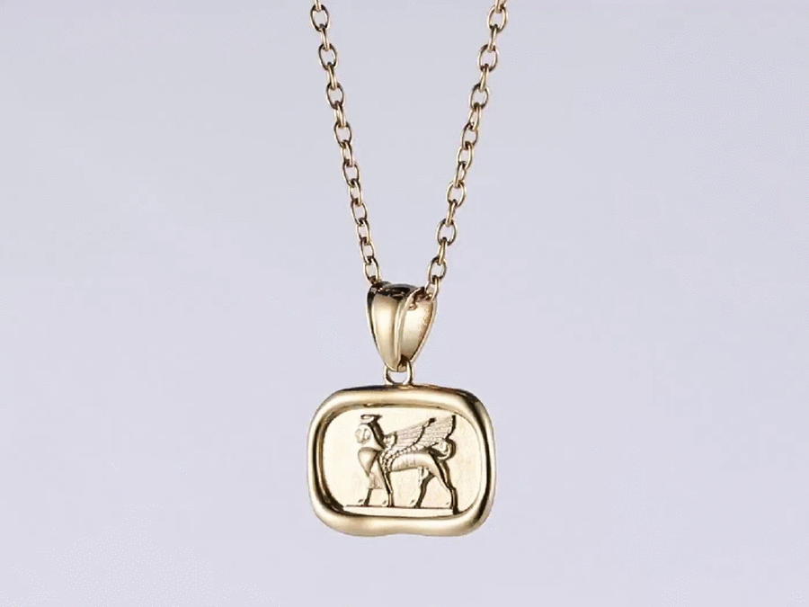 PSS1181 STAINLESS STEEL SQUARE PENDANT AAB CO..