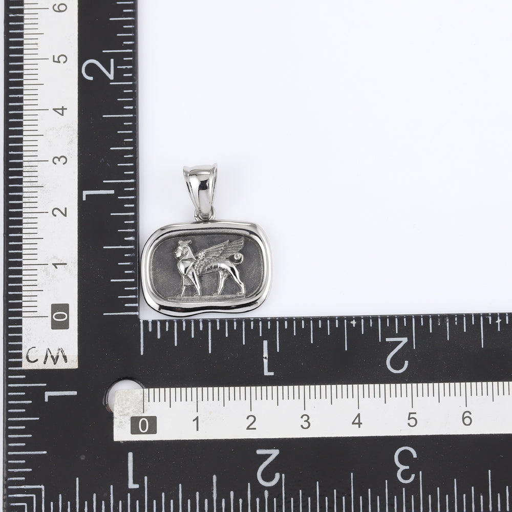 PSS1181 STAINLESS STEEL SQUARE PENDANT AAB CO..