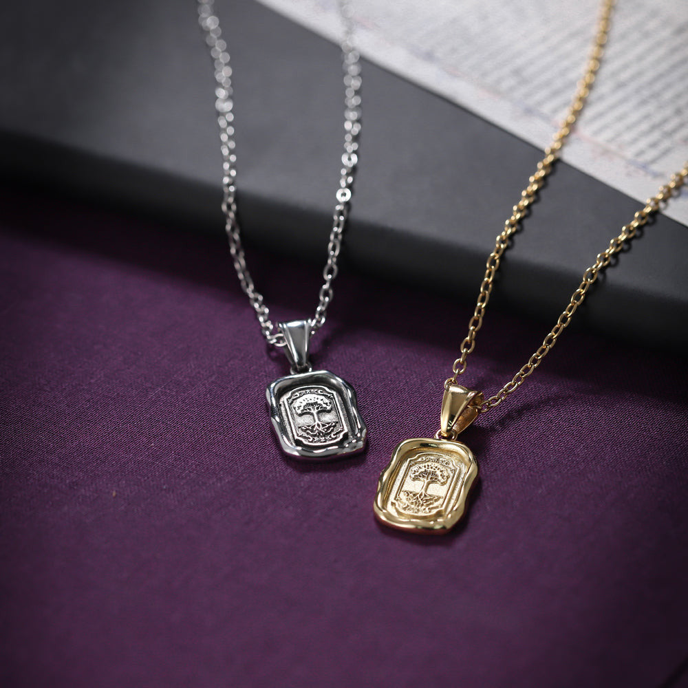 PSS1182 STAINLESS STEEL PENDANT WITH THE TREE OF LIFE AAB CO..