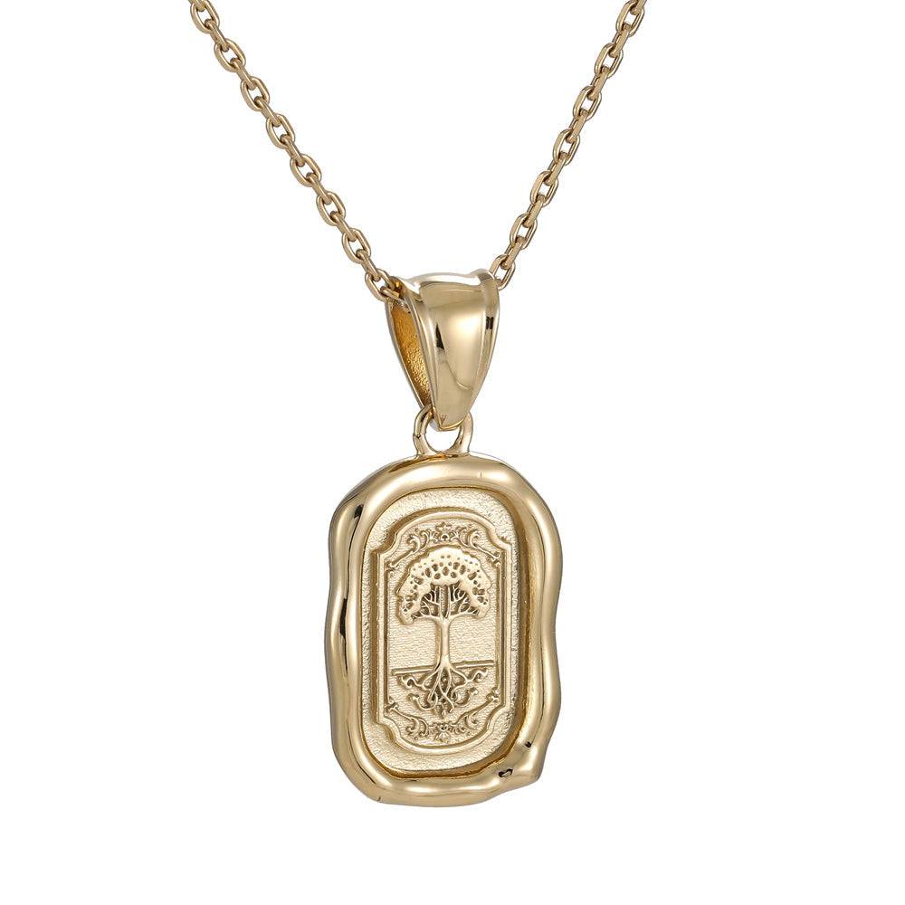 PSS1182 STAINLESS STEEL PENDANT WITH THE TREE OF LIFE AAB CO..