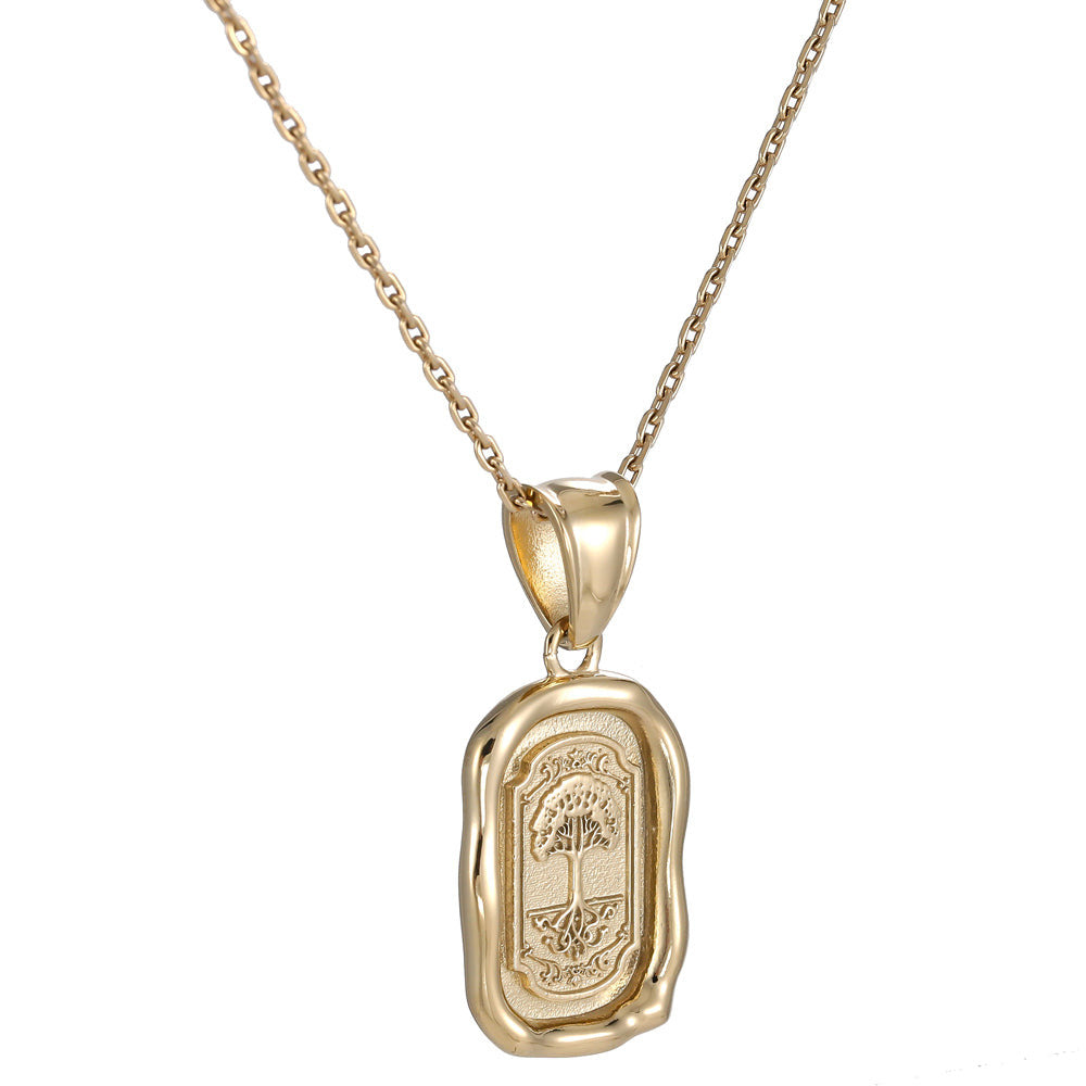 PSS1182 STAINLESS STEEL PENDANT WITH THE TREE OF LIFE AAB CO..