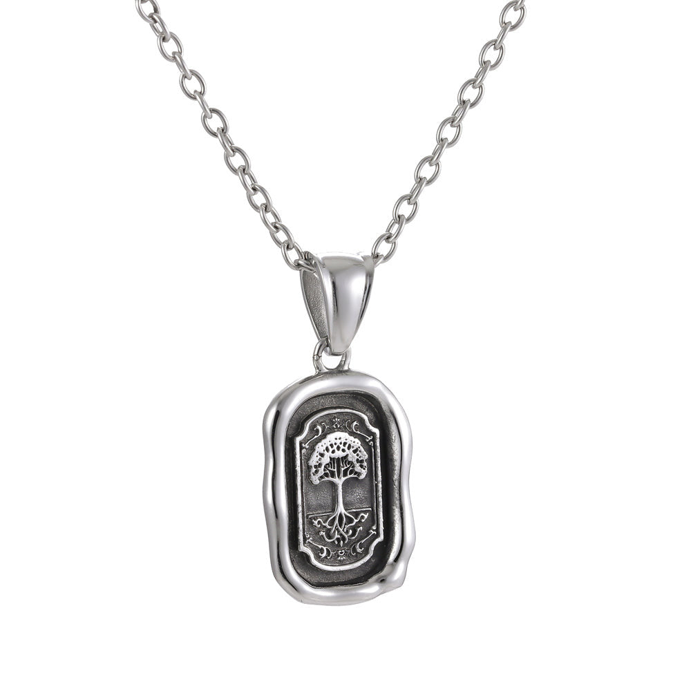 PSS1182 STAINLESS STEEL PENDANT WITH THE TREE OF LIFE AAB CO..