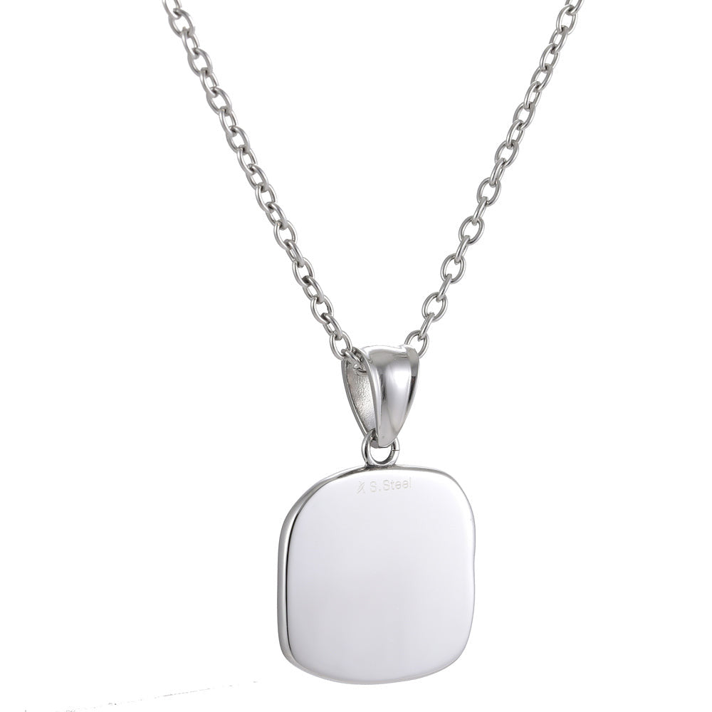 PSS1183 STAINLESS STEEL SQUARE PENDANT AAB CO..