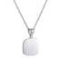 PSS1183 STAINLESS STEEL SQUARE PENDANT AAB CO..