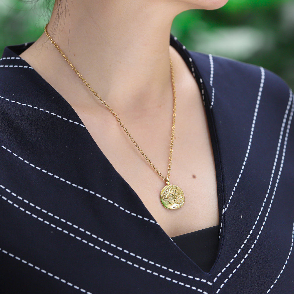 PSS1185 STAINLESS STEEL PENDANT WITH LION AAB CO..