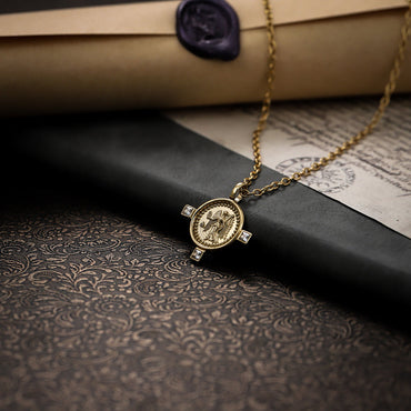 PSS1188 STAINLESS STEEL PENDANT WITH ANGEL & CZ AAB CO..