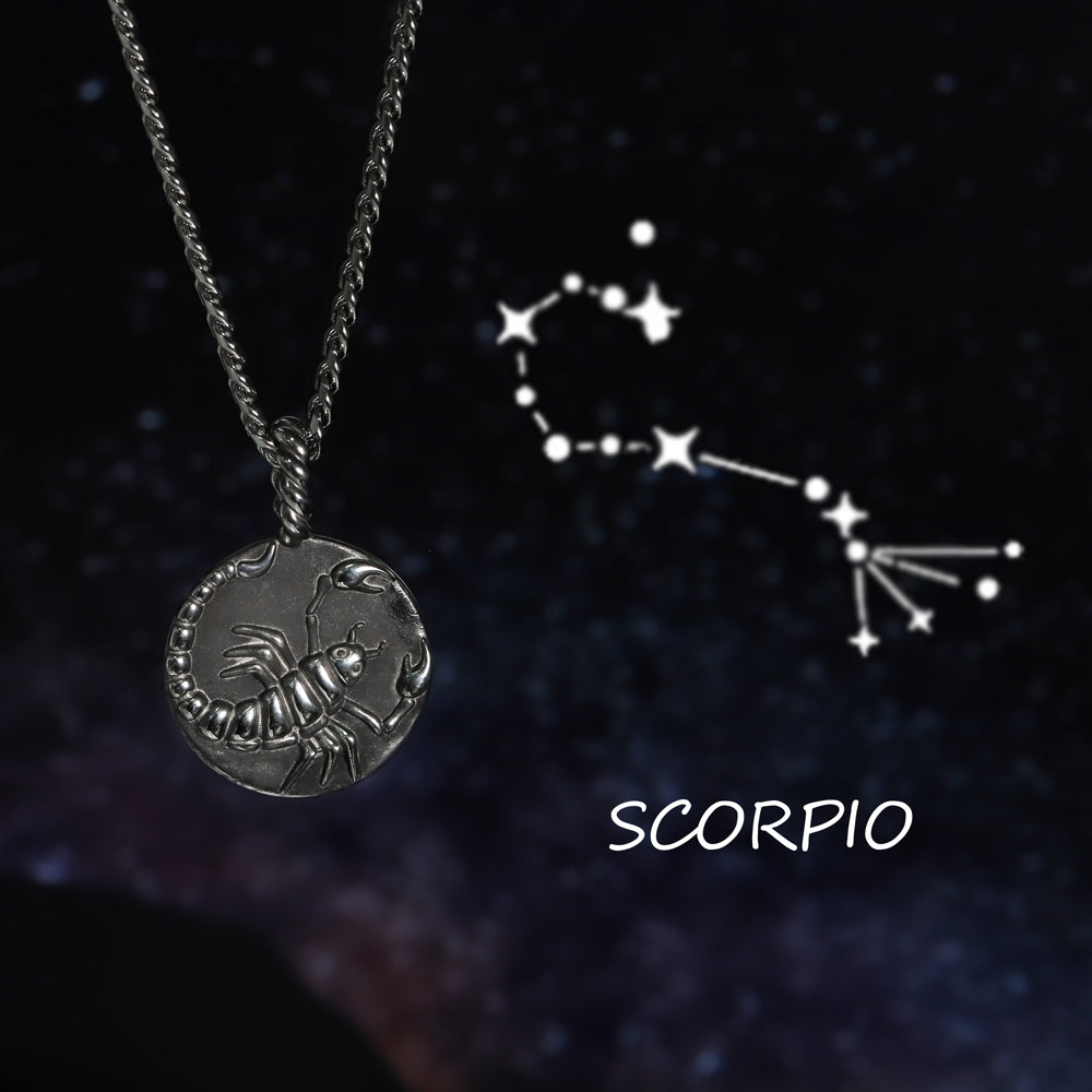 PSS1193 Stainless Steel Zodiac Pendant -- Scorpio