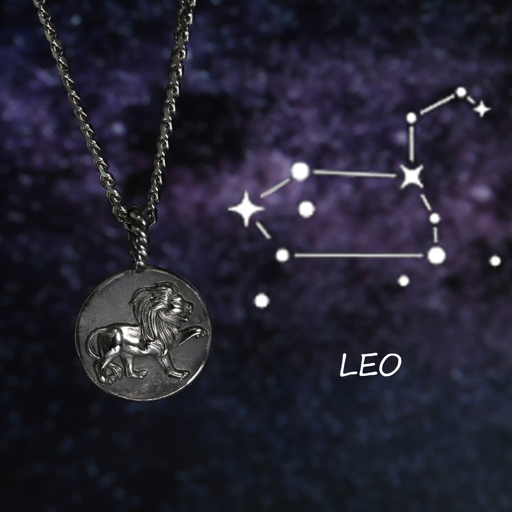 PSS1196 Stainless Steel Zodiac Pendant -- Leo