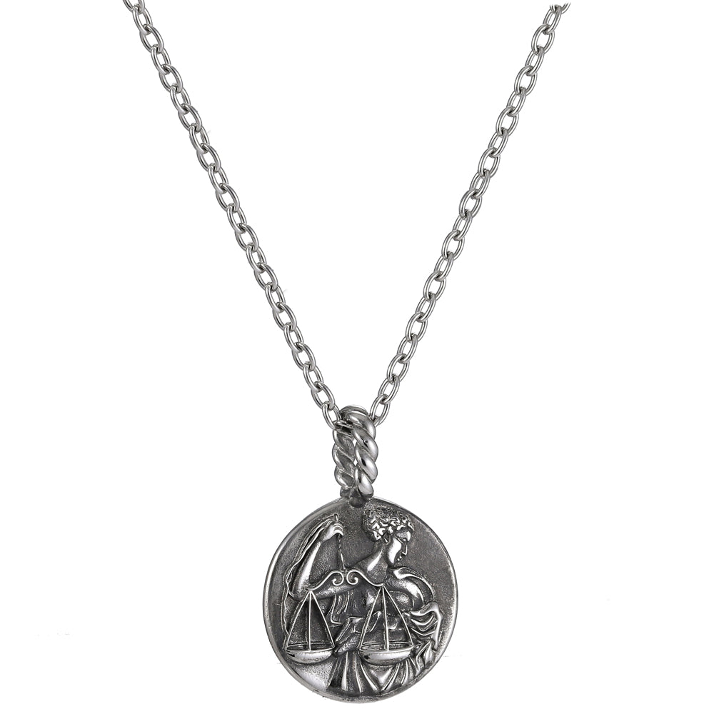 PSS1198 Stainless Steel Zodiac Pendant -- Libra AAB CO..