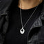 PSS1217 DAMASCUS STEEL PENDANT IN ROUND SHAPE
