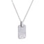 PSS1218 DAMASCUS STEEL PENDANT IN RECTANGLE SHAPE