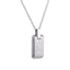 PSS1218 DAMASCUS STEEL PENDANT IN RECTANGLE SHAPE