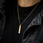 PSS1219 DAMASCUS STEEL PENDANT WITH CZ AAB CO..