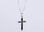 PSS1225 STAINLESS STEEL CROSS PENDANT WITH CASTING STONE AAB CO..