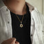 PSS1226 STAINLESS STEEL PENDANT WITH CASTING STONE (STAR OF DAVID) AAB CO..
