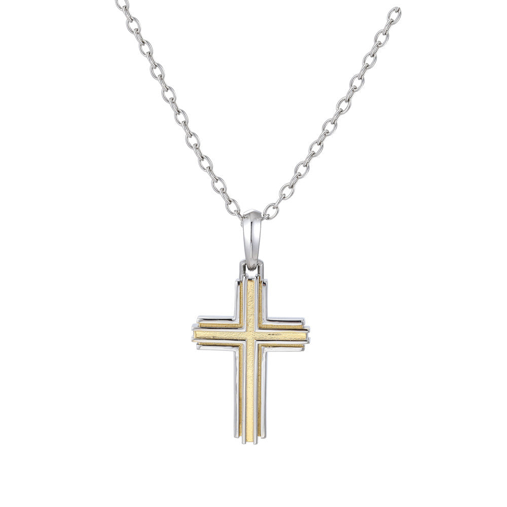 PSS1227 STAINLESS STEEL CROSS PENDANT AAB CO..