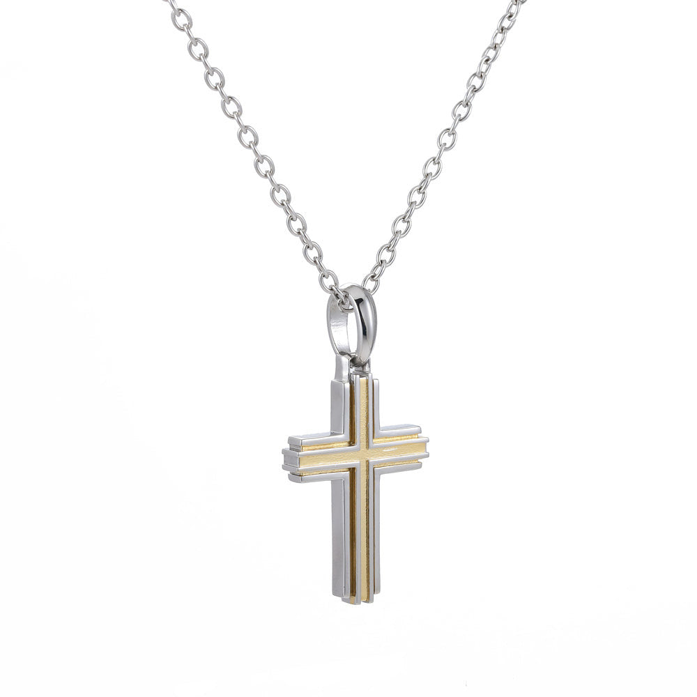 PSS1227 STAINLESS STEEL CROSS PENDANT AAB CO..