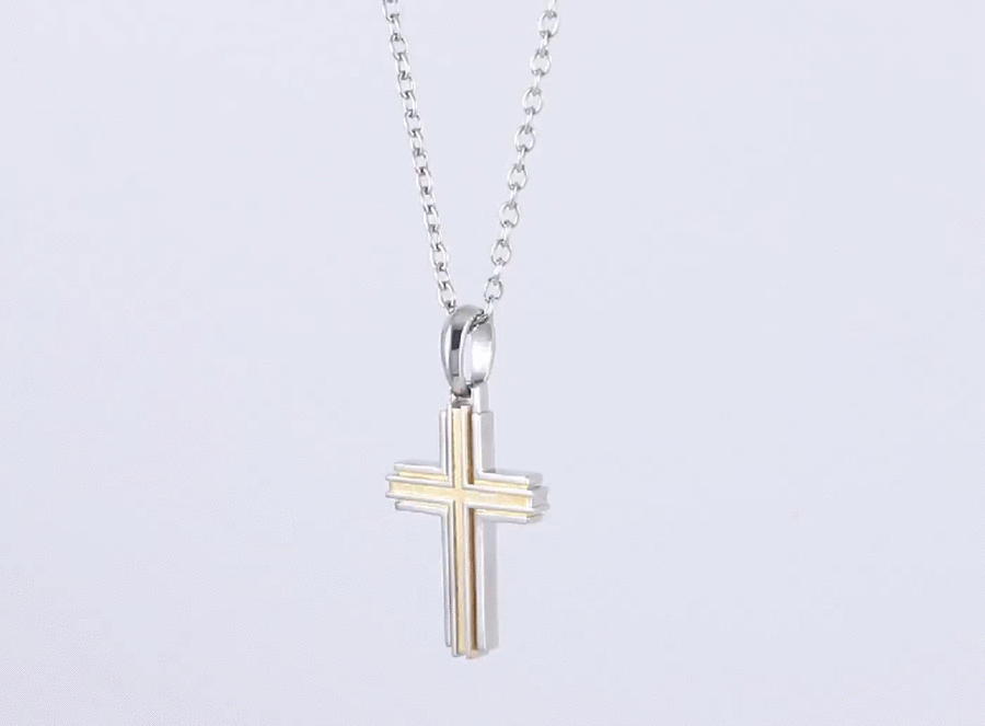 PSS1227 STAINLESS STEEL CROSS PENDANT AAB CO..