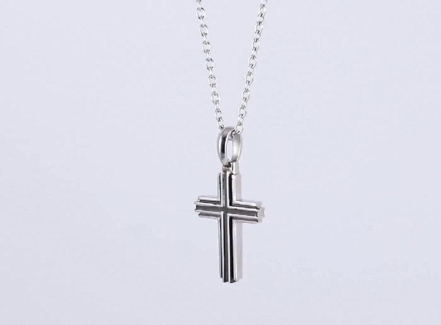 PSS1227 STAINLESS STEEL CROSS PENDANT AAB CO..