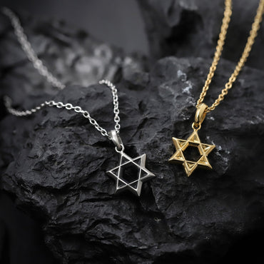 PSS1228 STAINLESS STEEL STAR OF DAVID PENDANT AAB CO..