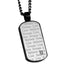 PSS207 STAINLESS STEEL PENDANT PVD CZ