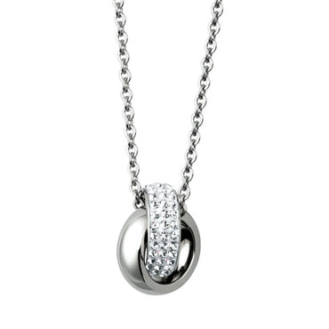 PSS290  STAINLESS STEEL PENDANT WITH FOIL STONE AAB CO..