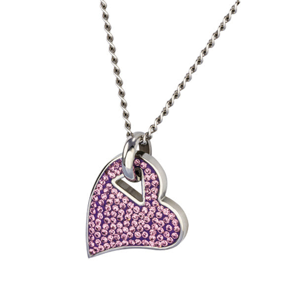 PSS351W/OEPOXY STAINLESS STEEL PENDANT WITH STONES AAB CO..