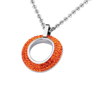 PSS361  STAINLESS STEEL PENDANT WITH FOIL STONE AAB CO..