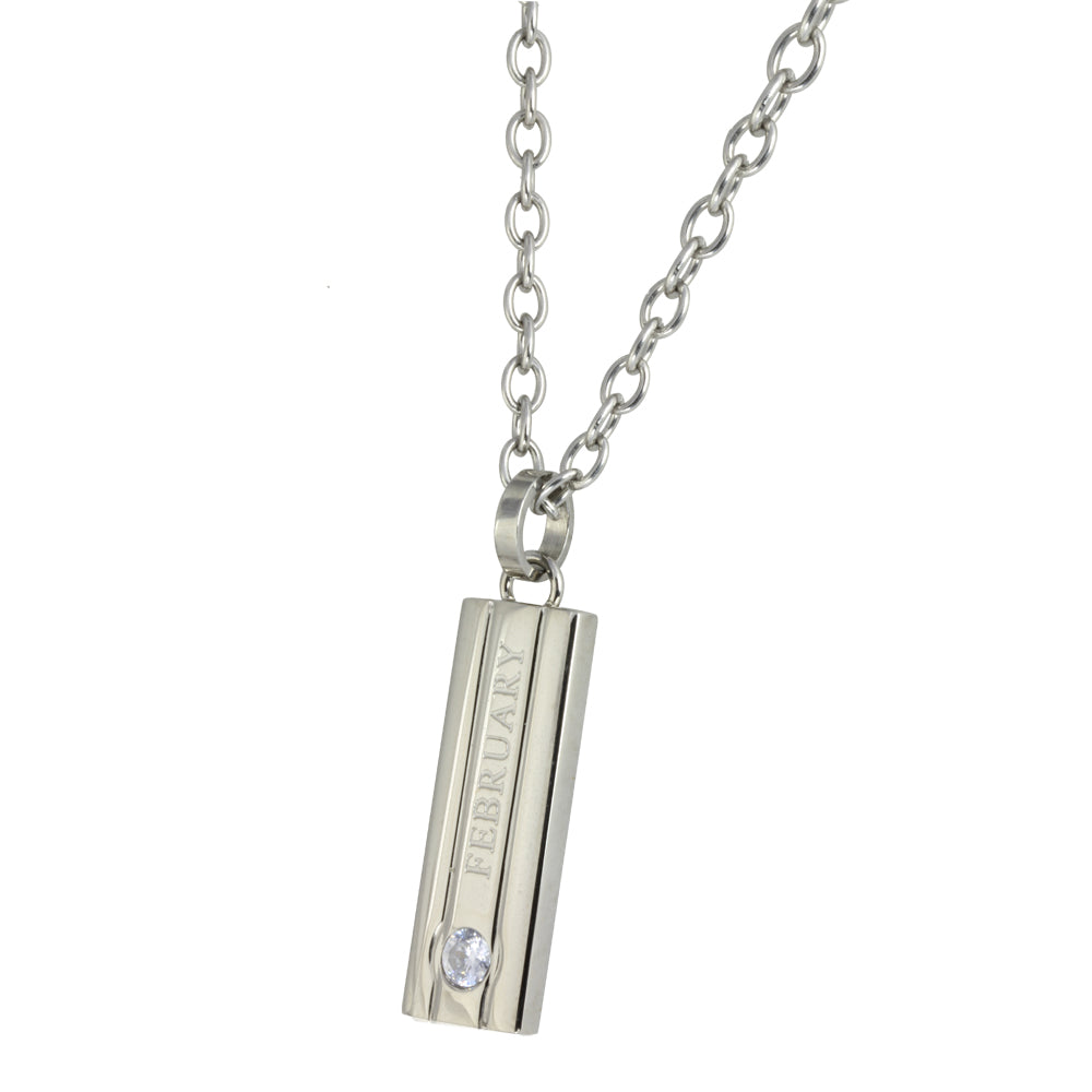 PSS83  STAINLESS STEEL PENDANT CZ