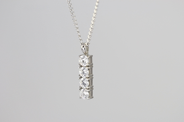 PSS959 STAINLESS STEEL PENDANT WITH CZ