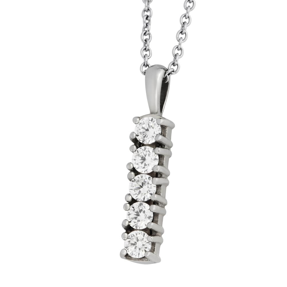 PSS961 STAINLESS STEEL PENDANT WITH CZ