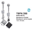 TBPN396 BANANA WITH SQUARE DESIGN AAB CO..