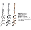 TBPN350 BANANA WITH FLOWER DESIGN